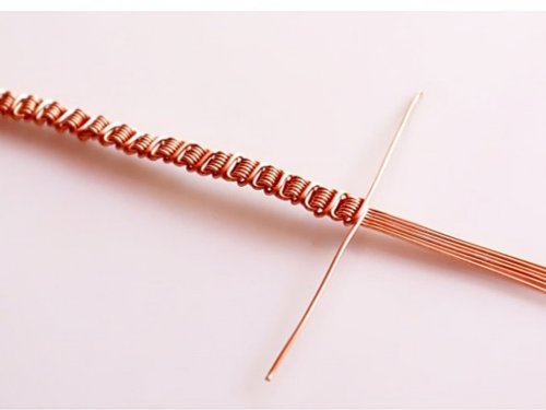 Erika Pal's Triple Strand Braided Wire Bracelet - , Contemporary Wire Jewelry, Wire Wrapping, Wrapping, Wire Wrapping Jewelry, Weaving, Wire Weaving, Weaving Wire, continue to braid