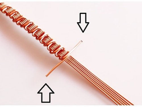 Erika Pal's Triple Strand Braided Wire Bracelet - , Contemporary Wire Jewelry, Wire Wrapping, Wrapping, Wire Wrapping Jewelry, Weaving, Wire Weaving, Weaving Wire, trim the tails