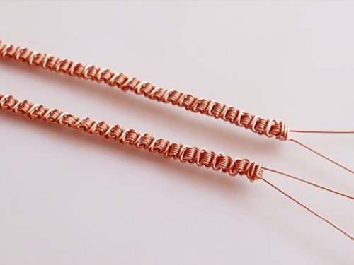 Erika Pal's Triple Strand Braided Wire Bracelet - , Contemporary Wire Jewelry, Wire Wrapping, Wrapping, Wire Wrapping Jewelry, Weaving, Wire Weaving, Weaving Wire, repeat all steps for the other side of the bracelet