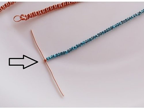 Erika Pal's Triple Strand Braided Wire Bracelet - , Contemporary Wire Jewelry, Wire Wrapping, Wrapping, Wire Wrapping Jewelry, Weaving, Wire Weaving, Weaving Wire, attach the other end to the second piece of wire