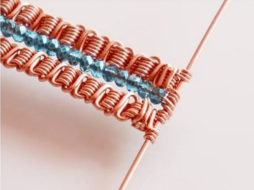 Erika Pal's Triple Strand Braided Wire Bracelet - , Contemporary Wire Jewelry, Wire Wrapping, Wrapping, Wire Wrapping Jewelry, Weaving, Wire Weaving, Weaving Wire, attach as you did the other wires