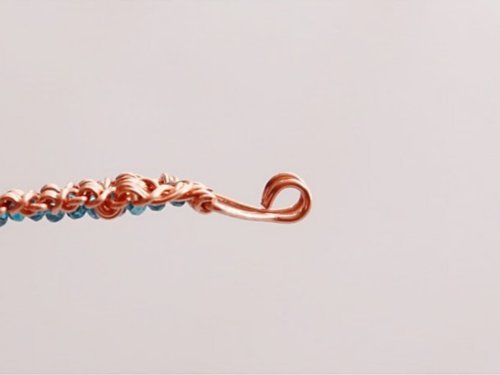 Erika Pal's Triple Strand Braided Wire Bracelet - , Contemporary Wire Jewelry, Wire Wrapping, Wrapping, Wire Wrapping Jewelry, Weaving, Wire Weaving, Weaving Wire, make a loop 