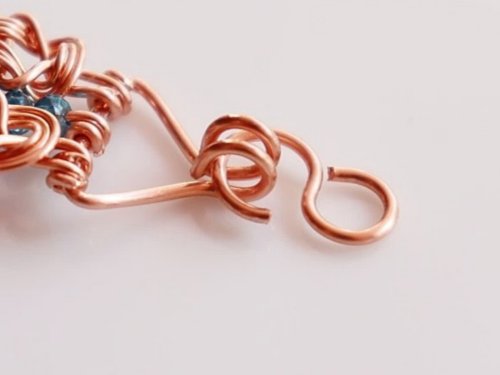 Erika Pal's Triple Strand Braided Wire Bracelet - , Contemporary Wire Jewelry, Wire Wrapping, Wrapping, Wire Wrapping Jewelry, Weaving, Wire Weaving, Weaving Wire, insert the s-hook into the loops on the end of the bracelet