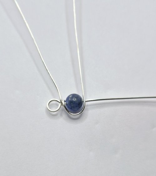 Natalie Patten's Graduated Bead Component - , Contemporary Wire Jewelry, Wire Wrapping, Wrapping, Wire Wrapping Jewelry, bring the longer tail around the bead
