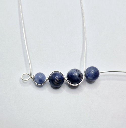 Natalie Patten's Graduated Bead Component - , Contemporary Wire Jewelry, Wire Wrapping, Wrapping, Wire Wrapping Jewelry, add the next bead