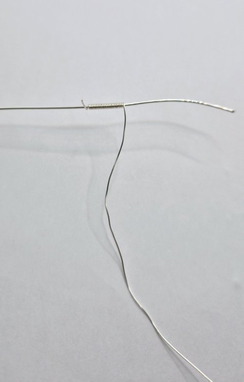 Natalie Patten's Graduated Bead Component - , Contemporary Wire Jewelry, Wire Wrapping, Wrapping, Wire Wrapping Jewelry, coil the 26g wire around the 20g wire
