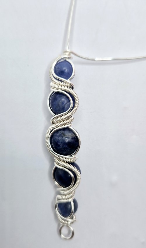 Natalie Patten's Graduated Bead Component - , Contemporary Wire Jewelry, Wire Wrapping, Wrapping, Wire Wrapping Jewelry, wrap the wire around the core wire