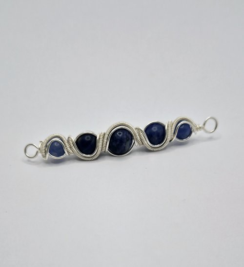 Natalie Patten's Graduated Bead Component - , Contemporary Wire Jewelry, Wire Wrapping, Wrapping, Wire Wrapping Jewelry, curved bead focal
