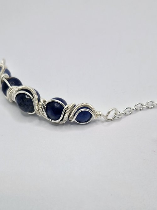 Natalie Patten's Graduated Bead Component - , Contemporary Wire Jewelry, Wire Wrapping, Wrapping, Wire Wrapping Jewelry, attach chain