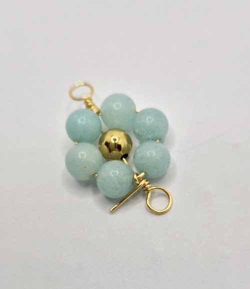 Natalie Patten's Beaded Flower Connector - , Contemporary Wire Jewelry, Loops, Wire Loop, Wrapped Wire Loop, make a wrapped loop