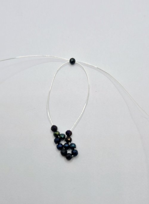 Natalie Patten's Bead and Wire Circular Component - , Contemporary Wire Jewelry, Weaving, Wire Weaving, Weaving Wire, Beads, pull the wire through in the opposite direction