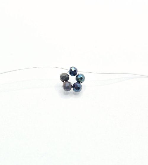 Natalie Patten's Bead and Wire Circular Component - , Contemporary Wire Jewelry, Weaving, Wire Weaving, Weaving Wire, Beads, draw the wire tails away from each other