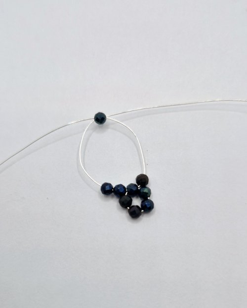 Natalie Patten's Bead and Wire Circular Component - , Contemporary Wire Jewelry, Weaving, Wire Weaving, Weaving Wire, Beads, add one bead