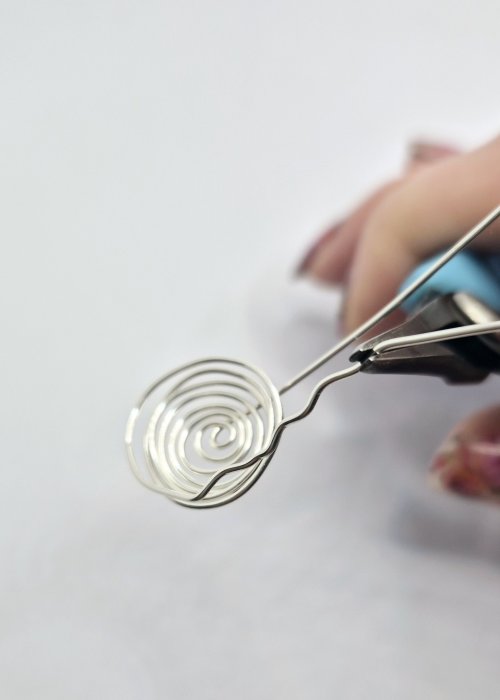 Natalie Patten's Birds Nest Pendant - , Contemporary Wire Jewelry, Wire Wrapping, Wrapping, Wire Wrapping Jewelry, Weaving, Wire Weaving, Weaving Wire, Create an organic look to your piece