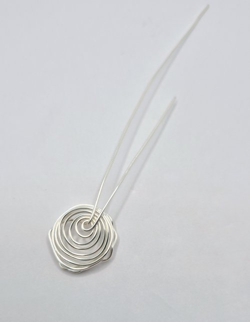 Natalie Patten's Birds Nest Pendant - , Contemporary Wire Jewelry, Wire Wrapping, Wrapping, Wire Wrapping Jewelry, Weaving, Wire Weaving, Weaving Wire, Form a bail
