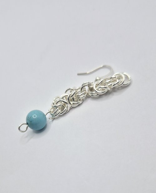 Natalie Patten's Byzantine Chainmaille Earrings - , Chain Maille Jewelry, Chain Maille, chain mail, chainmaille, chainmail, , Attach loops to jumprings