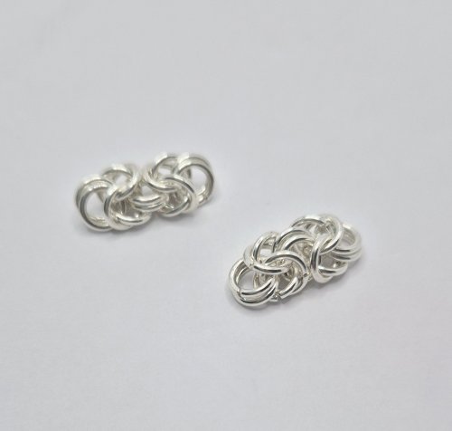 Natalie Patten's Romanov Chainmaille Pendant - , Chain Maille Jewelry, Beads, Chain Maille, chain mail, chainmaille, chainmail, , Make two sections
