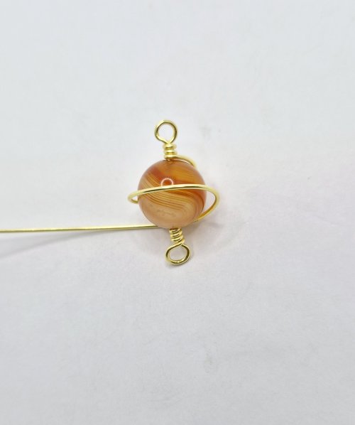 Natalie Patten's Planet Jewellery - , Contemporary Wire Jewelry, Wire Wrapping, Wrapping, Wire Wrapping Jewelry, leave a little space around the bead and wire