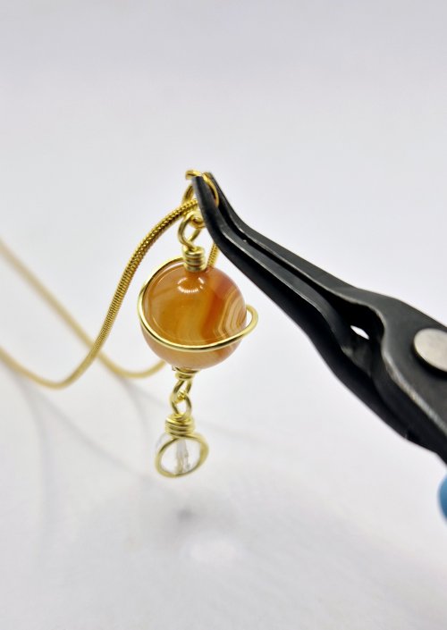 Natalie Patten's Planet Jewellery - , Contemporary Wire Jewelry, Wire Wrapping, Wrapping, Wire Wrapping Jewelry, attach the planet to a jump