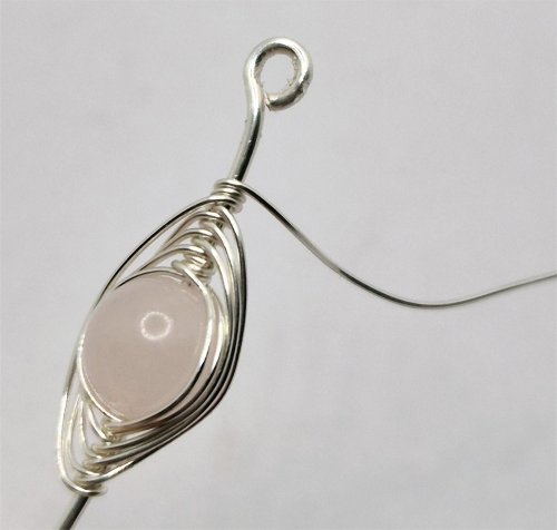 Natalie Patten's Herringbone Weave Connectors - , Contemporary Wire Jewelry, Making Chain, Chain Making , Findings, Clasps, Components, Wire Wrapping, Wrapping, Wire Wrapping Jewelry, Wrap the weaving wire once more 
