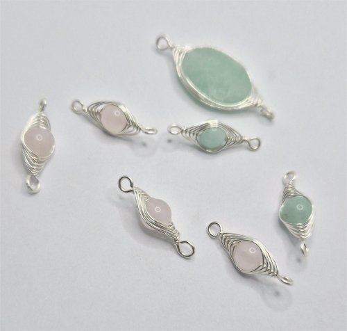 Natalie Patten's Herringbone Weave Connectors - , Contemporary Wire Jewelry, Making Chain, Chain Making , Findings, Clasps, Components, Wire Wrapping, Wrapping, Wire Wrapping Jewelry, Can work on any size
