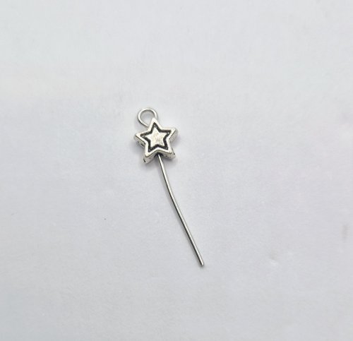 Natalie Patten's Shoot For the Stars Earrings - , Holiday Designs, Loops, Wire Loop, Wrapped Wire Loop, Design, Beads, slide the star bead onto the pin 