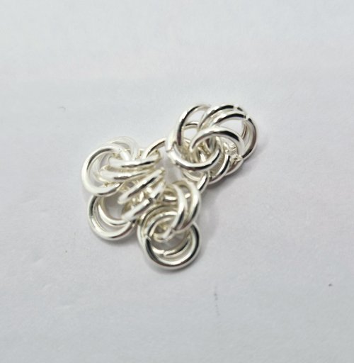 Natalie Patten's Byzantine Diamond Chainmaille - , Chain Maille Jewelry, Chain Maille, chain mail, chainmaille, chainmail, , Add another medium ring