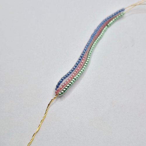 Natalie Patten's Twisted Seedbead Earrings - , Contemporary Wire Jewelry, Loops, Wire Loop, Wrapped Wire Loop, Beads, , , Twist the three wires together to join them.