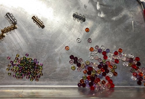 Susan LeGuyader's I Remember You Memory Wire Bracelet - , Contemporary Wire Jewelry, Loops, Wire Loop, Wrapped Wire Loop, memory wire bracelet