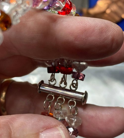 Susan LeGuyader's I Remember You Memory Wire Bracelet - , Contemporary Wire Jewelry, Loops, Wire Loop, Wrapped Wire Loop, memory wire bracelet