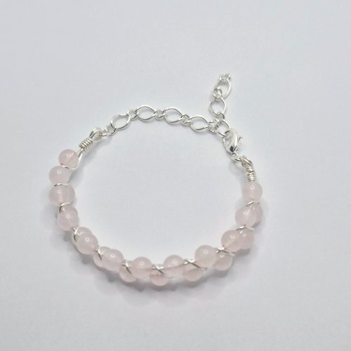 Natalie Patten's Half Wrist Wrap Bracelet  - , Contemporary Wire Jewelry, Loops, Wire Loop, Wrapped Wire Loop, ,  added to the opposite loop