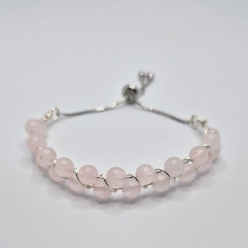 Natalie Patten's Half Wrist Wrap Bracelet  - , Contemporary Wire Jewelry, Loops, Wire Loop, Wrapped Wire Loop, , Attach a slider chain to the loops.