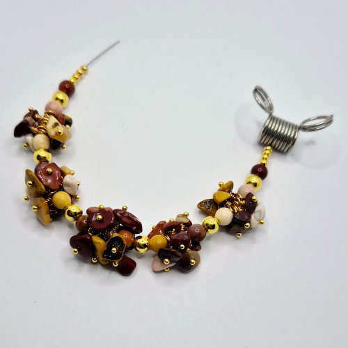 Natalie Patten's Wrapped Loop Charm Bramble - , Beading, Loops, Wire Loop, Wrapped Wire Loop, Design, Beads, Add any extra spacers 