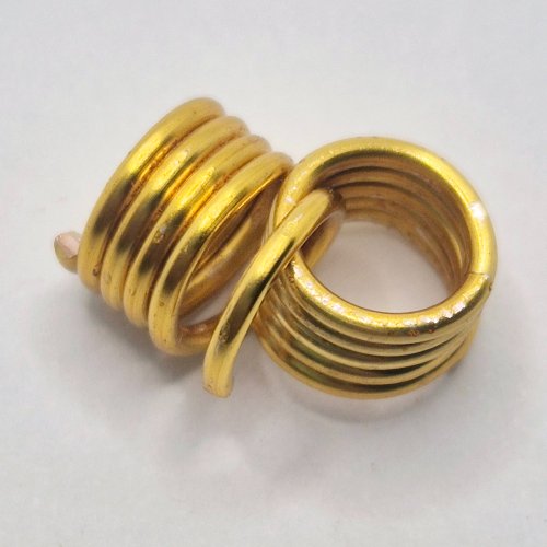Natalie Patten's Love Knot Bead Components  - , Contemporary Wire Jewelry, Coiling, Coiling Wire, Wire Coiling, Slot the other full coil