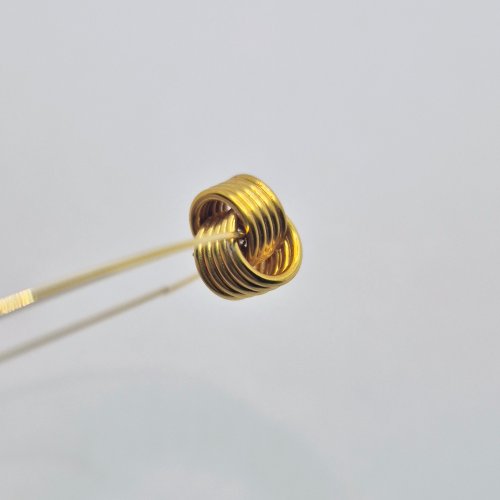 Natalie Patten's Love Knot Bead Components  - , Contemporary Wire Jewelry, Coiling, Coiling Wire, Wire Coiling, Run it through the space