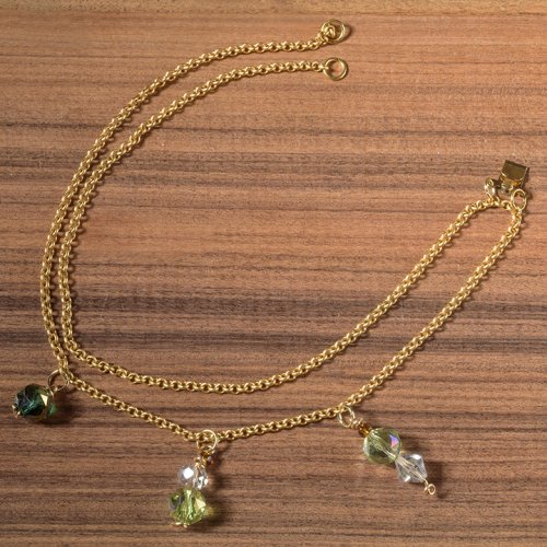 Nancy Chase's Boot Chain  - , Beading, Findings, Clasps, Components, Loops, Wire Loop, Wrapped Wire Loop, , Use a boot as your model