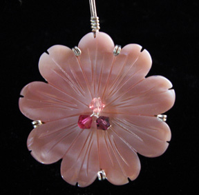 Sherrie Lingerfelt's Solitary Flower Pendant - , Classic Wire Jewelry, Wire Wrapping, Wrapping, Wire Wrapping Jewelry, 