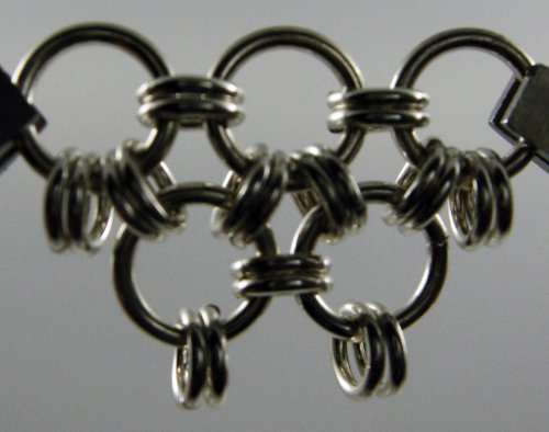 Marilyn Gardiner's Japanese Takara Chain Maille Necklace - , Chain Maille Jewelry, Making Chain, Chain Making , Add 2 small rings and 2 small rings