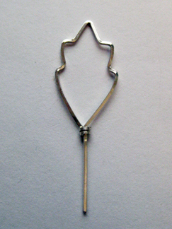 Tracey McKenzie's Flower Hat Pin - , Hair Accessories, Zipper Pulls, Christmas Ornaments, Wire Wrapping, Wrapping, Wire Wrapping Jewelry, Wrapping wire twice