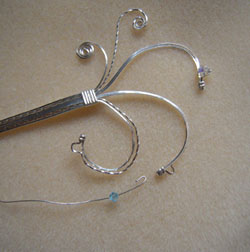 Davina Dryland's Cascade - , Classic Wire Jewelry, Spirals, Wire Spiral, Spiral Wire Wrap, Wire Wrapping, Wrapping, Wire Wrapping Jewelry, 