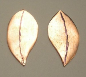 Judy Larson's Tab Style Pendant - , Metalwork, Coiling, Coiling Wire, Wire Coiling, Cutting, Cutting Tool, Cutters, Dapping, Dapping Jewelry, Filing, Finishing, How To Punch Holes, Hole Punching, Punch A Hole, Oxidizing Wire, Oxidizing, Antiquing Wire, Antiquing, Riveting, Riveting Techniques, Wire Rivets, Sawing, Saw, Wire Saw, Texturing, Butane Torch, Soldering, Solder, Cut copper sheet.