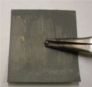 Judy Larson's Tab Style Pendant - , Metalwork, Coiling, Coiling Wire, Wire Coiling, Cutting, Cutting Tool, Cutters, Dapping, Dapping Jewelry, Filing, Finishing, How To Punch Holes, Hole Punching, Punch A Hole, Oxidizing Wire, Oxidizing, Antiquing Wire, Antiquing, Riveting, Riveting Techniques, Wire Rivets, Sawing, Saw, Wire Saw, Texturing, Butane Torch, Soldering, Solder, Using sand paper on fire scale