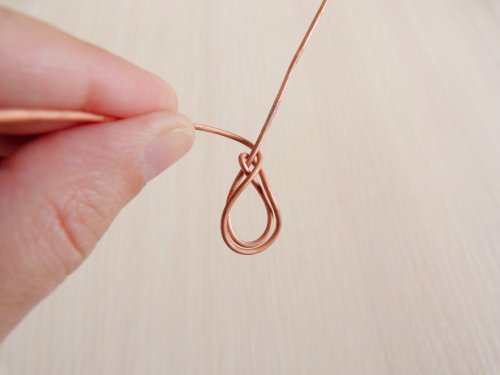 Oksana Truhan's Elegant Pendant - , Contemporary Wire Jewelry, Weaving, Wire Weaving, Weaving Wire, wrap around the briolette again
