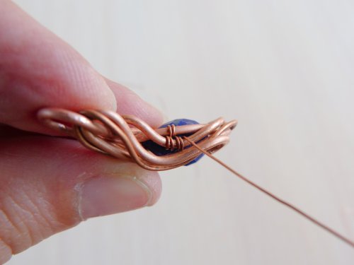 Oksana Truhan's Elegant Pendant - , Contemporary Wire Jewelry, Weaving, Wire Weaving, Weaving Wire, weave the pieces together