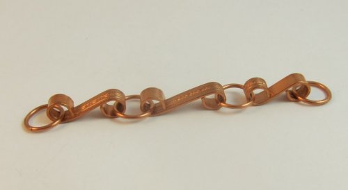 Karen Meador, Ph.D.'s Link-it Necklace - , Contemporary Wire Jewelry, Making Chain, Chain Making , connect with jump rings