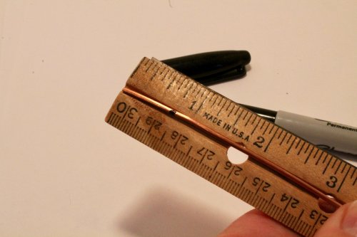 Judy Freyer Thompson's Vintage Button Ring - , Contemporary Wire Jewelry, Forging, Forging Jewelry, Jewelry Forging, Texturing, measure the wire