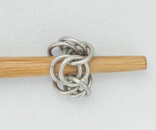 Kylie Jones's Round Maille and Leather Necklace - , Chain Maille Jewelry, Making Chain, Chain Making , place on a mandrel