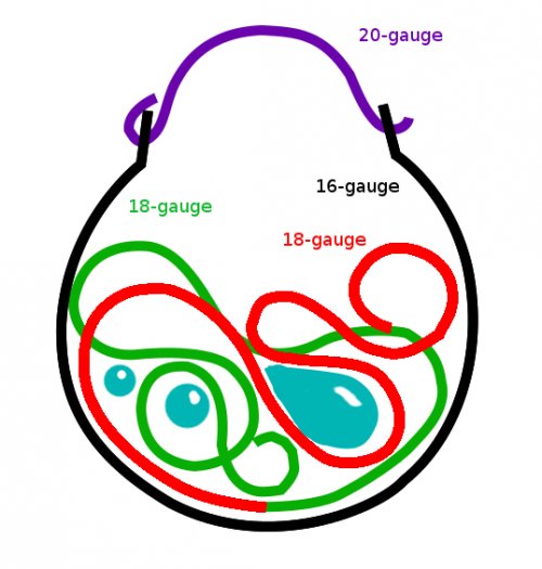 Oksana Truhan's Woven Wire Hoops - , Wire Weaving, Lashing, Wire Lashing, Loops, Wire Loop, Wrapped Wire Loop, Spirals, Wire Spiral, Spiral Wire Wrap, Oxidizing Wire, Oxidizing, Antiquing Wire, Antiquing, Wire Wrapping, Wrapping, Wire Wrapping Jewelry, Weaving, Wire Weaving, Weaving Wire, swirl pattern
