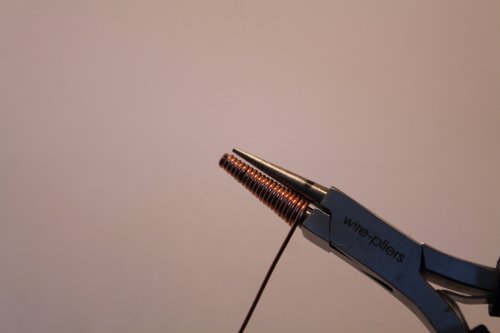 Judy Freyer Thompson's Soldered Copper Wire Cones - , Findings & Components, Toggles & Clasps, Earwire & Headpin, Coiling, Coiling Wire, Wire Coiling, Findings, Clasps, Components, Butane Torch, Soldering, Solder, coil the wire