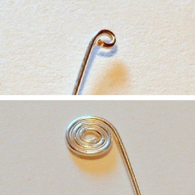Abby Hook's Spiral Bead Charm - , Contemporary Wire Jewelry, Spirals, Wire Spiral, Spiral Wire Wrap, spiral the wire